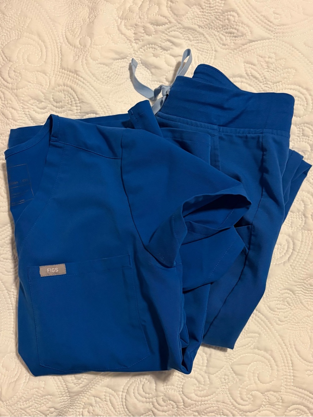 FIGS Royal Blue Scrub Set